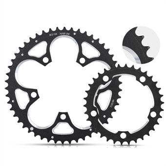 WEST BIKING YP0719271 Road Bike Chainring Round 110BCD 34T/50T Bicycle Crankset Tooth Plate for 8/9/10/11 Speed Chain Wheel Double Crown