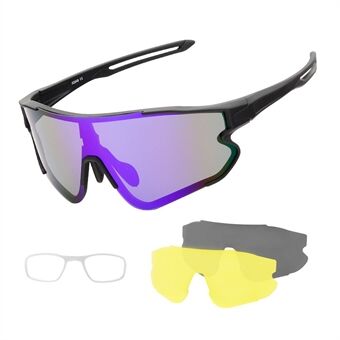 XQ-HD XQ-548 Cycling Sunglasses Bike Eyewear Goggle Riding Outdoor Sports Fishing Glasses with Replaceable Lens