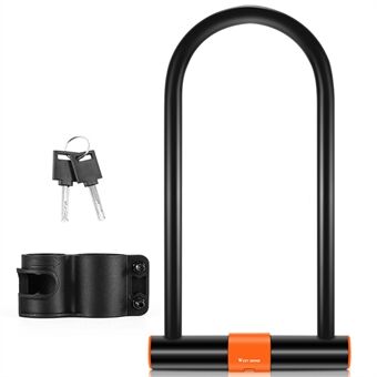 WEST BIKING YP0705073 Bike U Lock Combination Bicycle Safety Lock with Sturdy Mounting Bracket