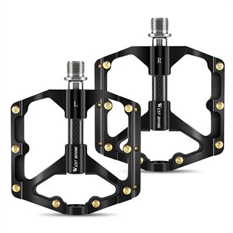 WEST BIKING YP0802097 1 Pair Ultralight 3 Bearing Pedal Carbon Fiber + Chrome Molybdenum Steel Shaft Pedal for Road Bike Mountain Bike