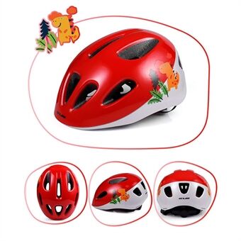 GUB WIND Cartoon Pattern Print Kids Hollow Helmet Cycling Skateboard Scooter Child Safety Cap