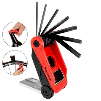 WEST BIKING 16 in 1 Multi-Function Bike Bicycle Cycling Mechanic Repair Tool Kit