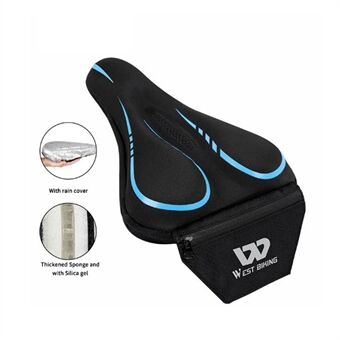 WEST BIKING Non-slip Ultralight Bike Saddle Breathable Soft Bicycle Cushion Bike Seat Cover