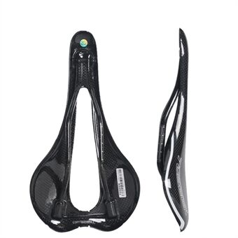 TOSEEK Full Carbon Fiber Bicycle MTB Road Bike Saddles (White Mark)