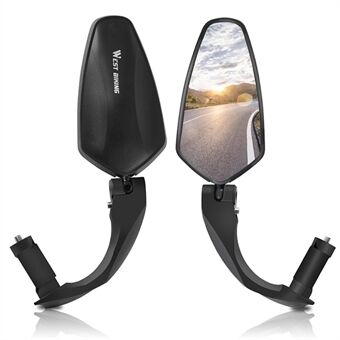 WEST BIKING Long Style 360 Degree Rotatable MTB Bicycle Bike Handlebar Rearview Mirror Safe Cycling Handlebar Mirror