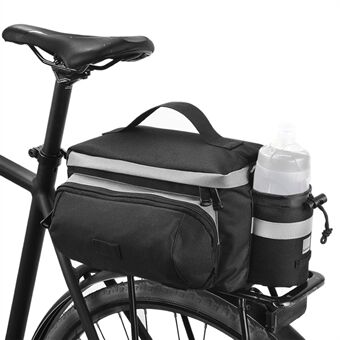 13L Bicycle Rear Seat Trunk Bag with Cup Holder Reflective Rear Saddle