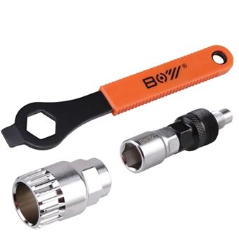 Bike Crank Extractor Puller Bottom Bracket Remover with 16mm Spanner Wrench Bike Repair Tool Kit