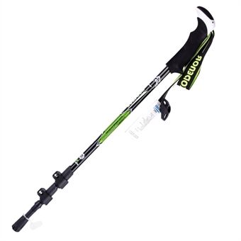 KODENOR 2# Carbon Fiber Telescopic Trekking Pole EVA Grip Handle 3-Section Adjustable Walking Stick