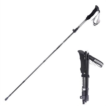 KODENOR 1# 5 Sections Telescopic Trekking Pole Outdoor Hiking 3K Carbon Fiber Walking Stick