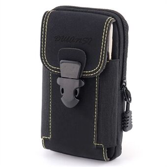 6.5-inch Vertical Multifunction Sports Tactical Mobile Phone Storage Pouch Dual Layer Waist Bag