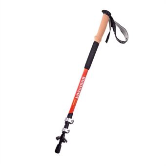 REBORNSUN 3-Sections Trekking Poles Ultra-Light Portable Hiking Stick Aluminum Alloy External Lock Retractable Hiking Pole with Adjustable Wrist Strap