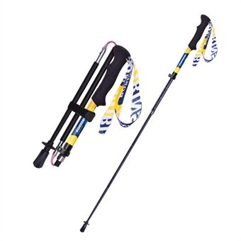 REBORNSUN 115-130cm Expandable Trekking Pole Ultra Light Hiking Pole Strong Carbon Fiber Walking Stick