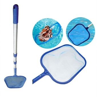 K-1050B Swimming Pool Leaf Cleaning Plastic Mesh Spa Fountain Debris Net Skimmer Cleaner with 35-105CM Telescopic Aluminum Pole