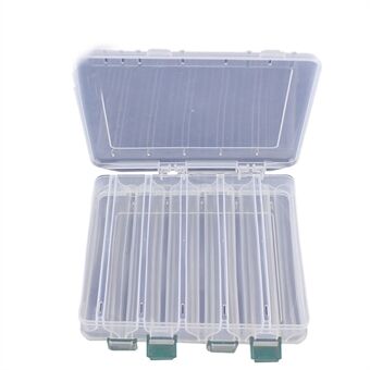 Double-layer Lure Box Fishing Gear Box Double-sided Fishing Accessories - Transparent / Size: L