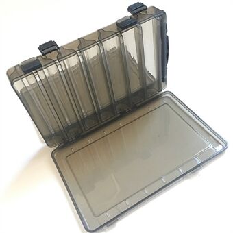 Double-layer Lure Fishing Gear Box Double-sided Fishing Organizer - Grey / Size: L