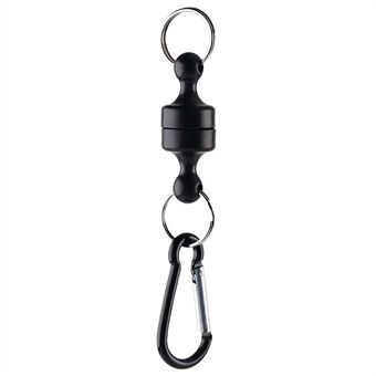 Fishing Magnetic Tool Release Holder Fly Fishing Retractor Net Release Clip with Keychain Carabiner