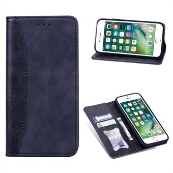 Business Style Splicing Shell Auto-absorbed Leather Wallet Case for iPhone 7/8/SE (2020)/SE (2022)