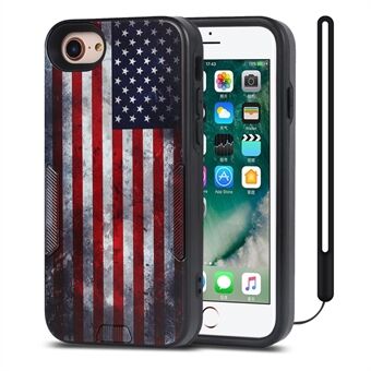 Pattern Printing TPU + PU Leather Phone Cover Phone Case for iPhone 7/8