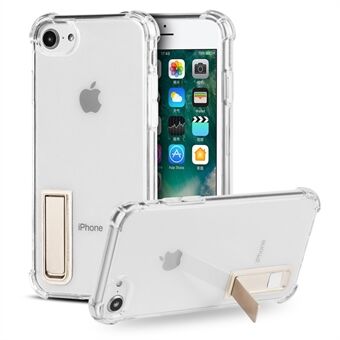 Drop Airbag Protection Soft TPU Transparent Back Cover with Magnetic Kickstand for iPhone 6 / 6s  / 7 / 8 4.7 inch