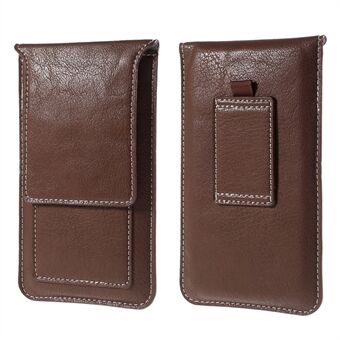 Universal 5.2-inch Vertical Leather Pouch for iPhone 8 7 Etc. with Card Slots, Size: 145x85mm