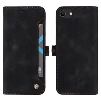 YIKATU YK-002 For iPhone 6 / 7 / 8 / SE (2020) / SE (2022) Outer Card Slot Design Shockproof Skin-touch Feeling PU Leather Wallet Stand Shell Phone Case