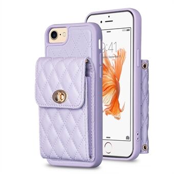 BF20 Anti-drop Case for iPhone 6 / 6s / 7 / 8 4.7-inch PU Leather Coated TPU Phone Cover with Card Holder