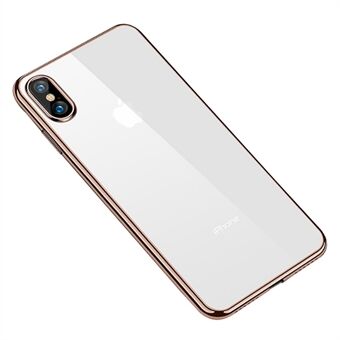 Electroplated Edge Soft Phone Case for Apple iPhone X/XS 5.8 inch