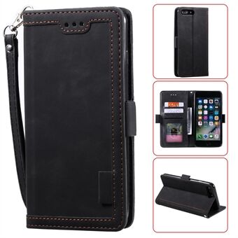 Vintage Splicing Style Wallet Stand Leather Phone Shell for iPhone 7 Plus/8 Plus 5.5 inch