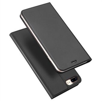 DUX DUCIS Skin Pro Series for iPhone 8 Plus / 7 Plus Business Phone Leather Card Holder Cover Shell with Stand