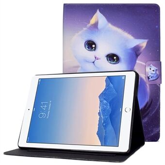 For iPad Air (2013) / Air 2 / iPad 9.7-inch (2017) / (2018) PU Leather Pattern Printing Tablet Case Magnetic Clasp Stand Cover with Card Holder