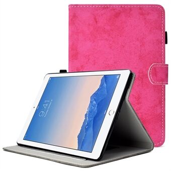 For iPad Air (2013) / Air 2 / iPad 9.7-inch (2017) / (2018) Cloth Texture Stand Tablet Case PU Leather Card Holder Pen Holder Loop Cover