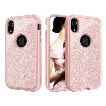 Glitter Powder Shockproof TPU PC Hybrid Back Case for iPhone XR 6.1 inch