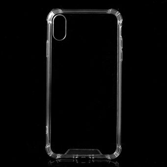 Drop-Proof Clear Acrylic Back + TPU Edge Hybrid Mobile Casing for iPhone XS Max 6.5 inch