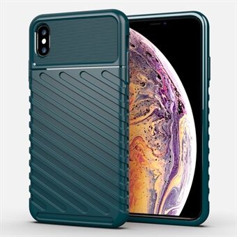 Thunder Series Thicken Twill Texture Stylish Soft TPU Case for iPhone XS Max 6.5 inch