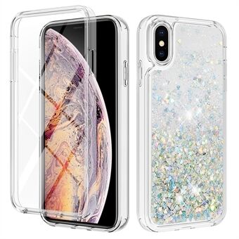 YB Quicksand Series-9 for iPhone XS Max 6.5 inch Liquid Quicksand Shockproof Phone Cover Detachable TPU Case with PET Screen Protector