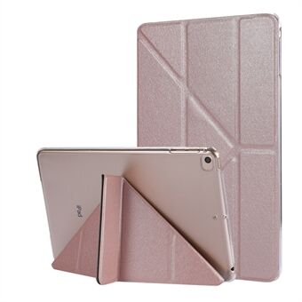 Silk Texture Origami Stand PU Leather Case for iPad mini (2019) 7.9 inch