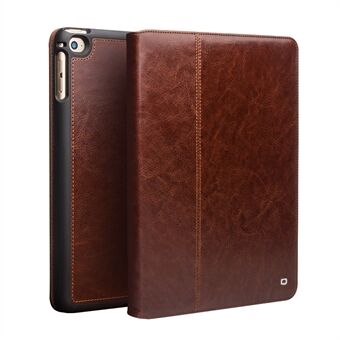 QIALINO Classic TPU + Cowhide Leather Stand Tablet Case with Pen Slot for iPad mini 4/mini (2019) 7.9 inch