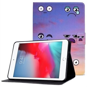 For iPad mini (2019) 7.9 inch / iPad mini 4 / 3 / 2 / 1 Pattern Printing PU Leather Tablet Case Adjustable Stand Shockproof Cover