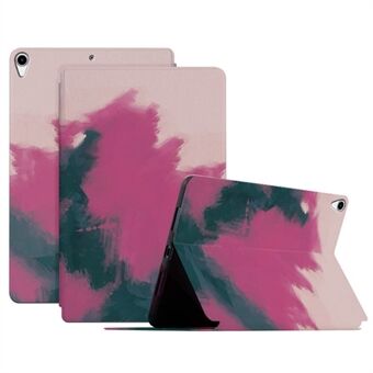 For iPad Air 10.5 inch (2019) / iPad Pro 10.5-inch (2017) Watercolor Pattern PU Leather Tablet Case Foldable Stand Auto Wake / Sleep Protective Cover