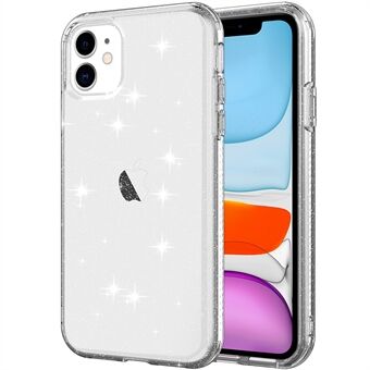 GW18 Clear Glitter Sparkly Light Anti-Drop Shockproof Soft TPU Case Cover for iPhone 11 6.1 inch