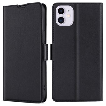 Shockproof Side Magnetic Closure Anti-fall Ultra-thin Leather Phone Stand Cover Case with Card Slot for iPhone 11 6.1 inch