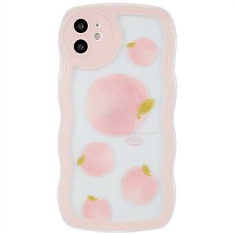 Pattern Printing TPU Back Cover for iPhone 11 6.1 inch, Wave-shaped Edge Anti-scratch Protective Phone Case