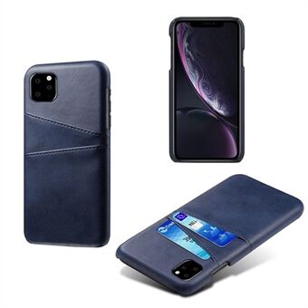 KSQ Double Card Slots PU Leather Coated PC Case for iPhone 11 Pro 5.8 inch (2019)