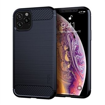 MOFI Carbon Fiber Texture Brushed TPU Soft Phone Shell for iPhone 11 Pro 5.8 inch (2019)