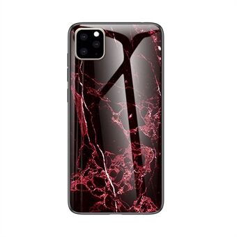 Marble Grain Pattern Tempered Glass PC + TPU Hybrid Shell for iPhone 11 Pro 5.8 inch