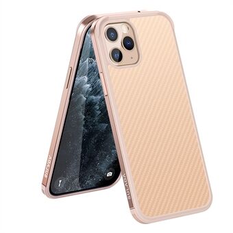 SULADA Well-Protected Carbon Fiber Texture Fashionable Hybrid Phone Cover Case for iPhone 11 Pro 5.8 inch