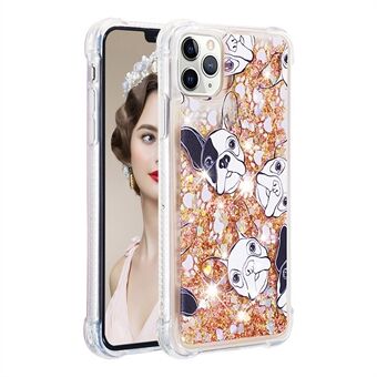 Quicksand Moving Glitter Pattern Printing Anti-shock Stylish Anti-dust Case TPU Cover for iPhone 11 Pro 5.8 inch