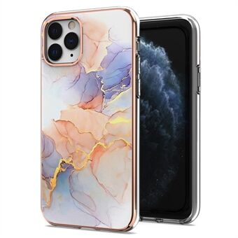 For iPhone 11 Pro 5.8 inch Marble Design Electroplating IMD IML Anti-fingerprint Stylish Soft TPU Phone Case Shell