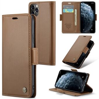 CASEME 023 Series Stand Leather Phone Case for iPhone 11 Pro , RFID Blocking Litchi Texture Wallet Cover