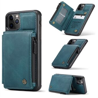 CASEME C20 with Zipper Pocket PU Leather Coated TPU Shell for iPhone 11 Pro Max